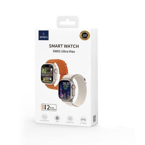 WIWU SW01 ULTRA MAX SMART WATCH - BLACK