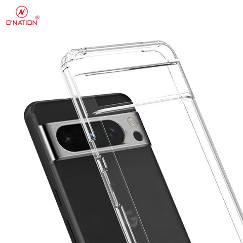 Google Pixel 8 Pro Cover  - ONation Crystal Series - Premium Quality Clear Case No Yellowing Back With Smart Shockproof Cushions
