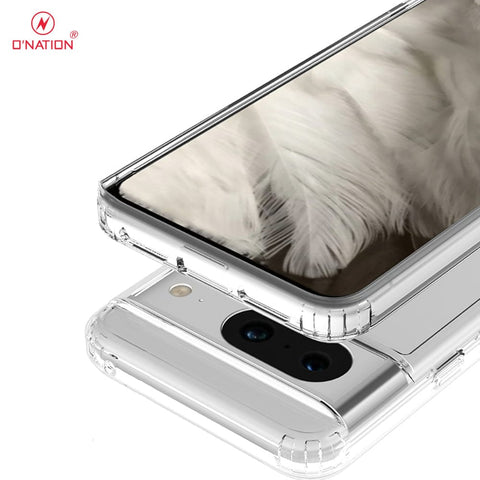 Google Pixel 8 Cover  - ONation Crystal Series - Premium Quality Clear Case No Yellowing Back With Smart Shockproof Cushions