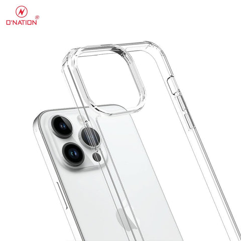 iPhone 15 Pro Max Cover  - ONation Crystal Series - Premium Quality Clear Case No Yellowing Back With Smart Shockproof Cushions