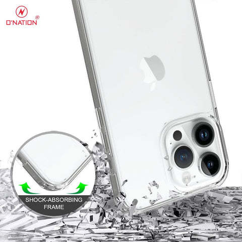 iPhone 15 Pro Max Cover  - ONation Crystal Series - Premium Quality Clear Case No Yellowing Back With Smart Shockproof Cushions