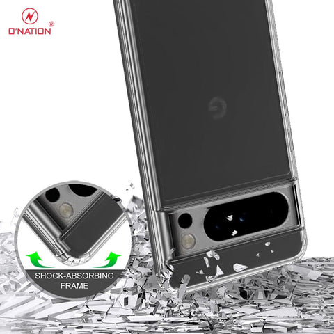 Google Pixel 8 Pro Cover  - ONation Crystal Series - Premium Quality Clear Case No Yellowing Back With Smart Shockproof Cushions