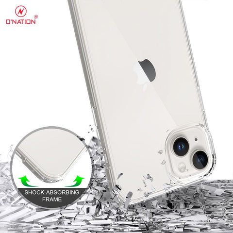 iPhone 15 Plus Cover  - ONation Crystal Series - Premium Quality Clear Case No Yellowing Back With Smart Shockproof Cushions