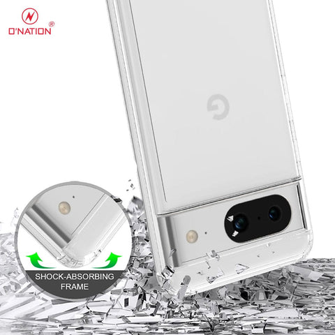 Google Pixel 8 Cover  - ONation Crystal Series - Premium Quality Clear Case No Yellowing Back With Smart Shockproof Cushions