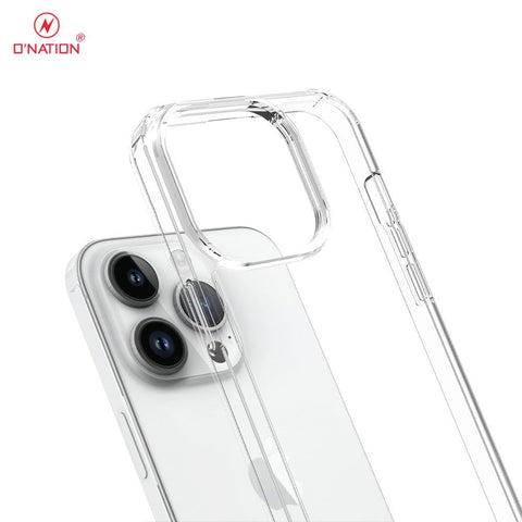 iPhone 15 Pro Max Cover  - ONation Crystal Series - Premium Quality Clear Case No Yellowing Back With Smart Shockproof Cushions