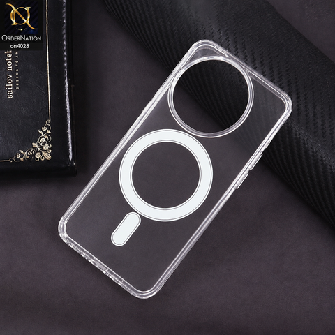 OnePlus 13 Cover - Transparent - New Clear Back Soft Borders Magnetic Case With Camera Bumper Protection