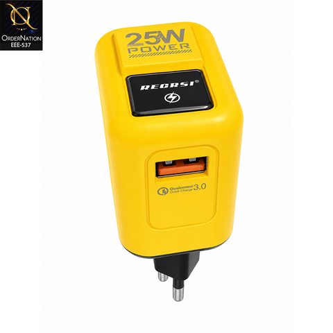 RECRSI CH-FA71 25W Fast Charger with Type-C Port for Smartphone & Tablet