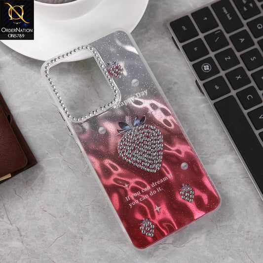 Oppo Reno 13 Cover - Design 1 -  3D Shinny Case With Camera Protection Soft Border Case
