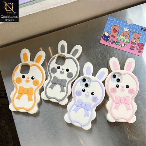 iPhone 14 Pro Max  Cover - Gray - New Cute 3D Animal Soft Case