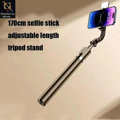 R1S-L Wireless Selfie Stick Tripod with Bluetooth Remote