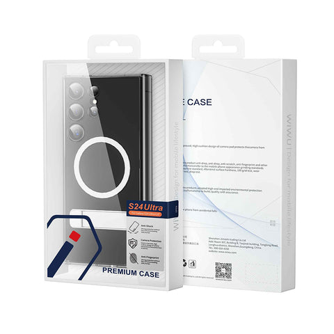 WIWU KCC-025 AURORA CRYSTAL PHONE CASE FOR SAMSUNG S24 ULTRA - TRANSPARENT