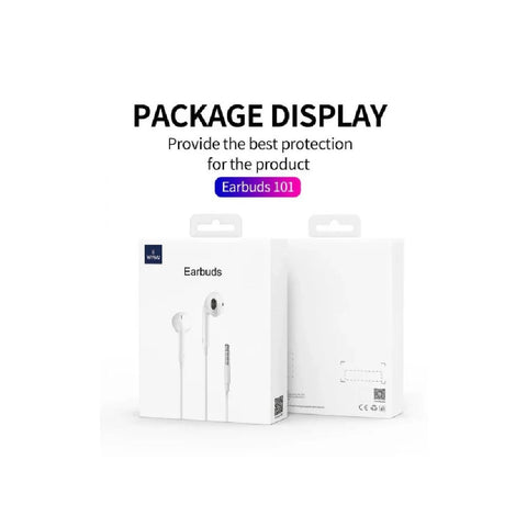 Wiwu EB-101 Wired 3.5mm Jack Handsfree - White