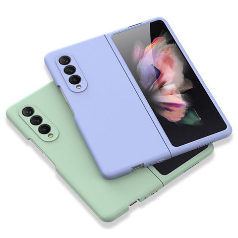 Samsung Galaxy Z Fold 5 5G Cover - Light Blue - GKK Liquid Silicone Soft Skin Protective Hard Shell Case