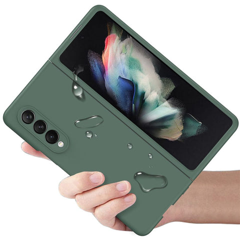 Samsung Galaxy Z Fold 5 5G Cover - Light Blue - GKK Liquid Silicone Soft Skin Protective Hard Shell Case