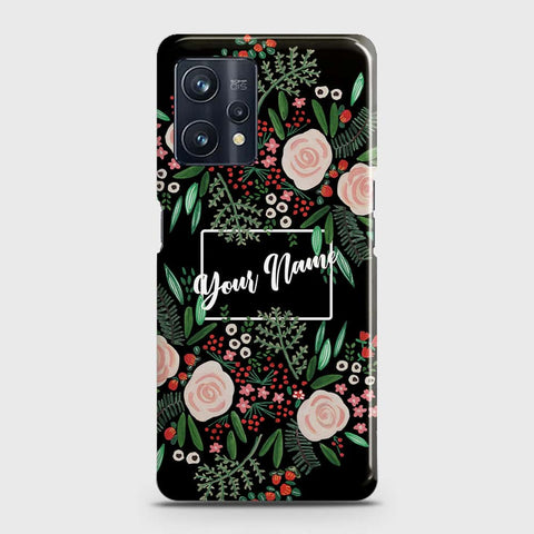 Realme V25  Cover - Floral Series - Matte Finish - Snap On Hard Case with LifeTime Colors Guarantee