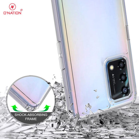 Oppo A74 Cover  - ONation Crystal Series - Premium Quality Clear Case No Yellowing Back With Smart Shockproof Cushions