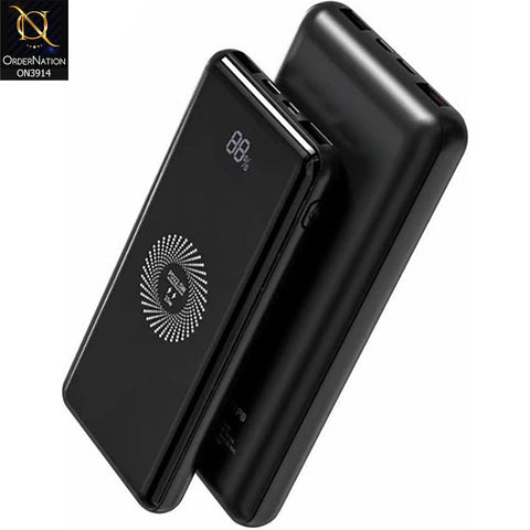 Black - King Power Kp Power Wp-15 Wireless Powerbank 10.000 mah