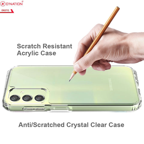 Samsung Galaxy A24 4G Cover  - ONation Crystal Series - Premium Quality Clear Case No Yellowing Back With Smart Shockproof Cushions