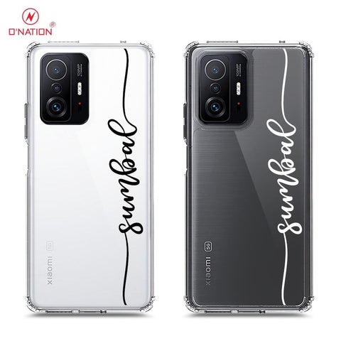 Xiaomi 11T Cover - Personalised Name Series - 8 Designs - Clear Phone Case - Soft Silicon Borders