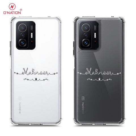 Xiaomi 11T Cover - Personalised Name Series - 8 Designs - Clear Phone Case - Soft Silicon Borders