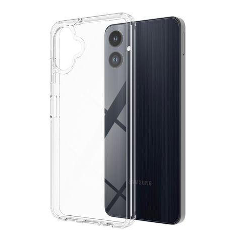 Samsung Galaxy A06 Cover - Transparent - ONation Crystal Series - Premium Quality Clear Case No Yellowing Back With Smart Shockproof Cushions