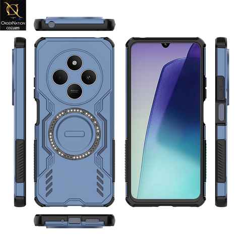 Xiaomi Redmi A4 Cover - Blue - New Cooling Non-Slip Shockproof Magsafe Full Coverage Back Cover