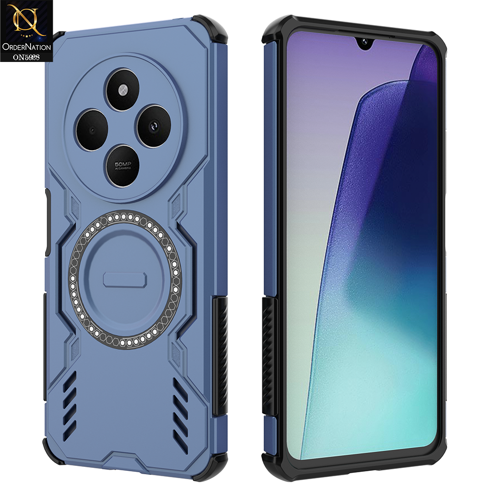 Xiaomi Redmi A4 Cover - Blue - New Cooling Non-Slip Shockproof Magsafe Full Coverage Back Cover