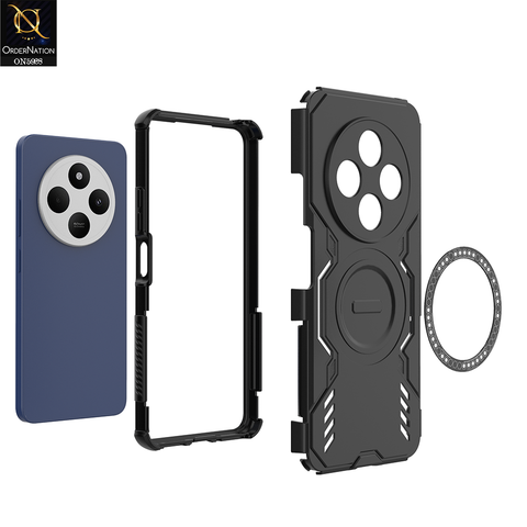 Xiaomi Redmi 14R Cover - Black - New Cooling Non-Slip Shockproof Magsafe Full Coverage Back Cover