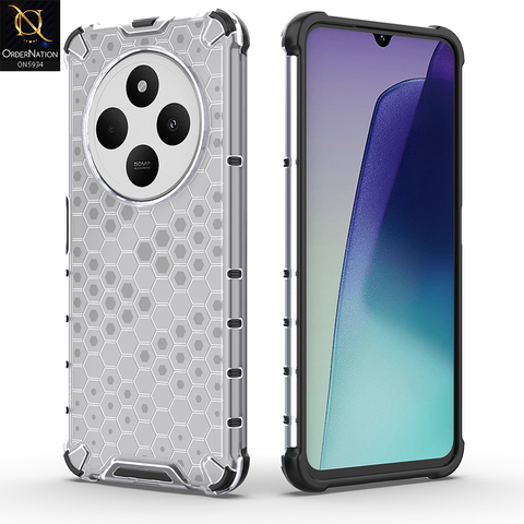 Xiaomi Redmi A4 Cover - Transparent - Airbag Shockproof Hybrid Honeycomb Transparent Case