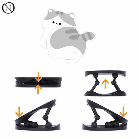 Fluffy Cat - Phone Grip Holder & Kickstand