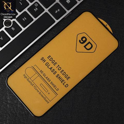 iPhone 15 Plus Cover - Black - Xtreme Quality 9D Tempered Glass With 9H Hardness