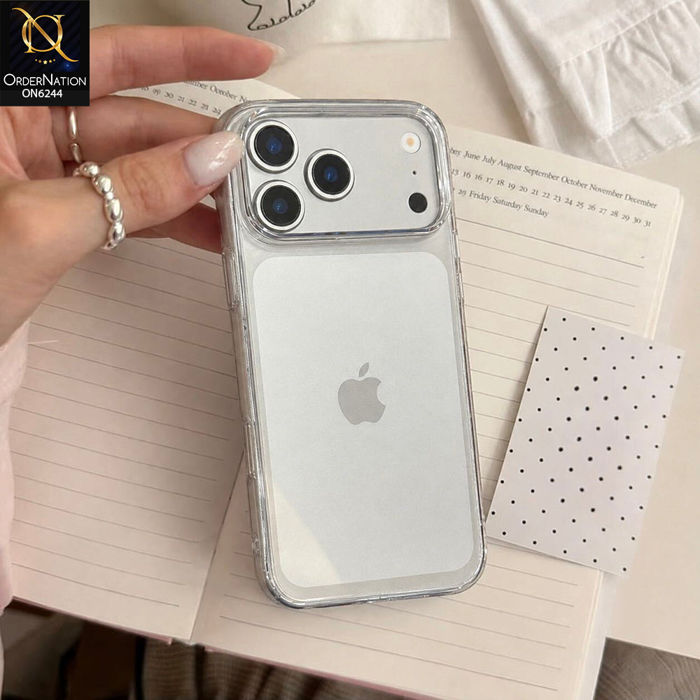 iPhone 17 Pro Max Cover - Transparent - Premium Clear TPU Shockproof Phone Case with Camera Protection, 0.88mm Slim Flexible Anti-Scratch Protective Cover