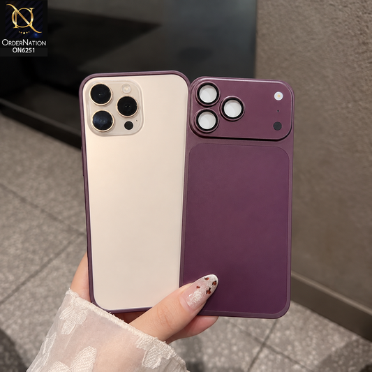 iPhone 13 Pro Max Cover - Dark Cherry - Frame Aluminum Metal Phone Case - Transfer your Phone Looks into iPhone 18 Pro Max