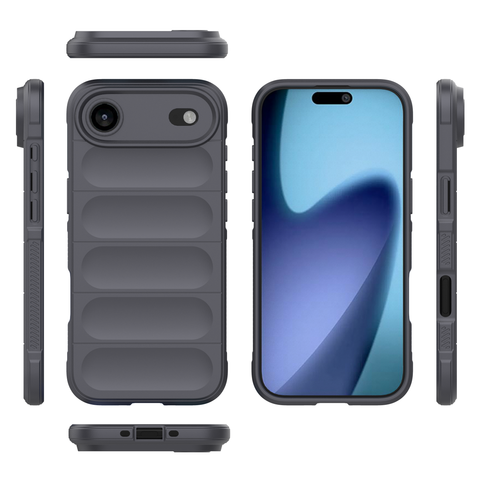 iPhone 17 Air Cover - Gray - New Flexible TPU Mobile Phone Back Cover Scratch Proof Phone Protective Case