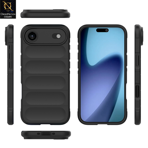 iPhone 17 Air Cover - Black -  New Flexible TPU Mobile Phone Back Cover Scratch Proof Phone Protective Case