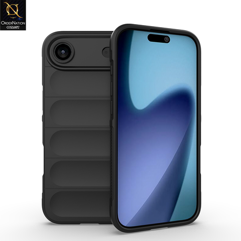 iPhone 17 Air Cover - Black -  New Flexible TPU Mobile Phone Back Cover Scratch Proof Phone Protective Case