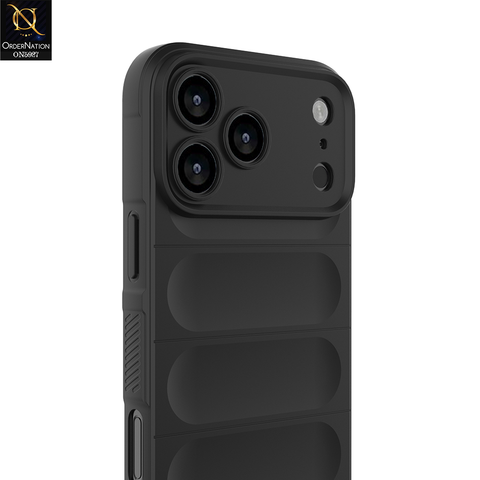 iPhone 17 Pro Max Cover - Black -  New Flexible TPU Mobile Phone Back Cover Scratch Proof Phone Protective Case