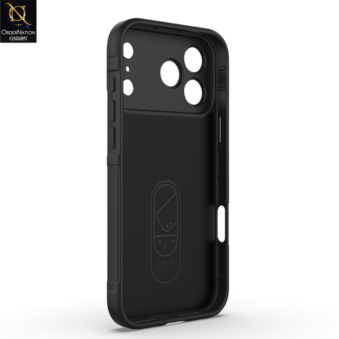 iPhone 17 Pro Max Cover - Black -  New Flexible TPU Mobile Phone Back Cover Scratch Proof Phone Protective Case
