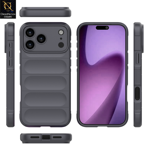 iPhone 17 Pro Max Cover - Gray - New Flexible TPU Mobile Phone Back Cover Scratch Proof Phone Protective Case