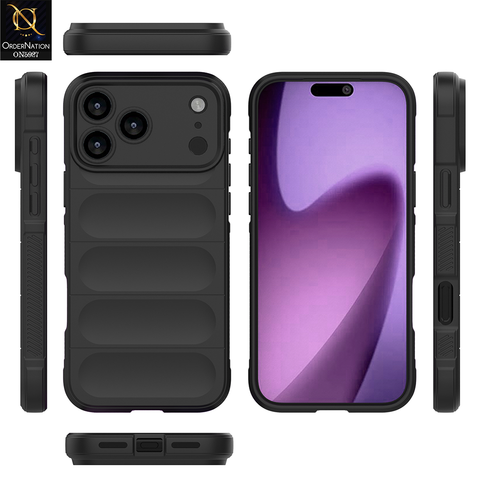 iPhone 17 Pro Max Cover - Black -  New Flexible TPU Mobile Phone Back Cover Scratch Proof Phone Protective Case