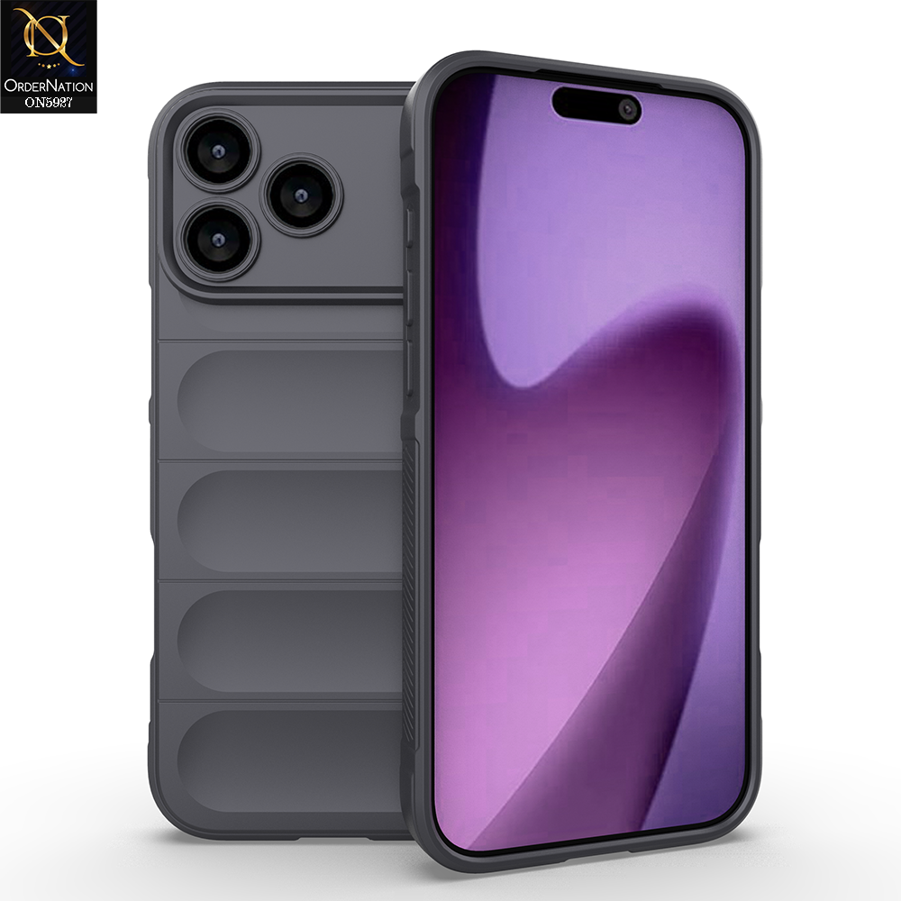 iPhone 17 Pro Max Cover - Gray - New Flexible TPU Mobile Phone Back Cover Scratch Proof Phone Protective Case