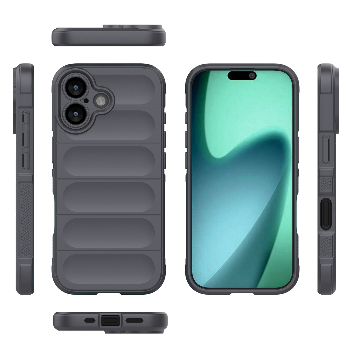 iPhone 17 Cover - Gray - New Flexible TPU Mobile Phone Back Cover Scratch Proof Phone Protective Case