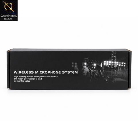 LT105 UHF Wireless Handheld Microphone – Gold Edition, 50M Range, Rechargeable Receiver, 6.35mm Jack for Speakers, Karaoke & Events
