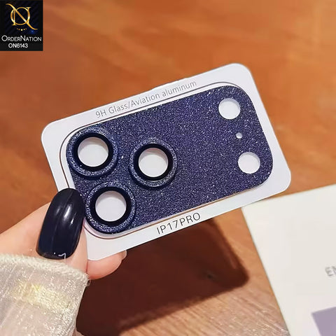 iPhone 17 Pro Camera Protector Lens  - Blue - Xmart Glitter Camera Lens Protector Ultra HD & Anti-Reflection