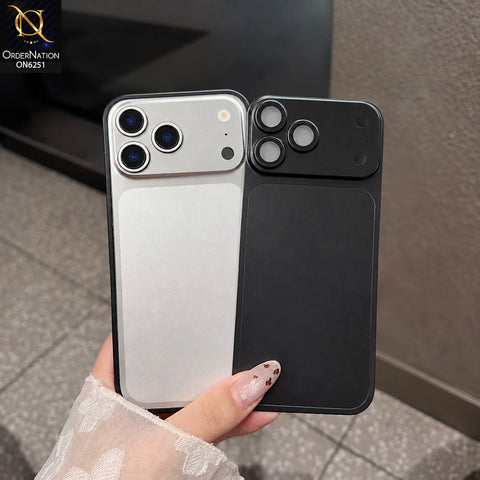 iPhone 17 Pro Cover  - Black - Frame Aluminum Metal Phone Case - Transfer your Phone Looks into iPhone 18 Pro Max