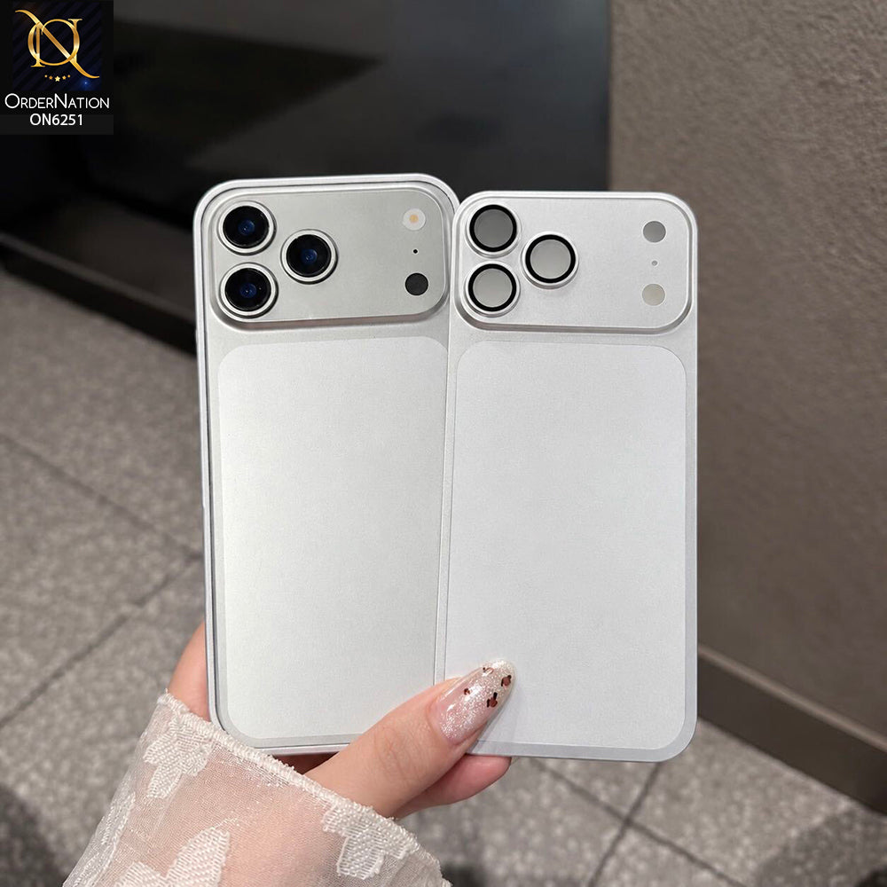 iPhone 17 Pro Max Cover  - Silver - Frame Aluminum Metal Phone Case - Transfer your Phone Looks into iPhone 18 Pro Max