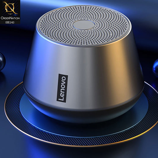 Lenovo K3 Pro Bluetooth Wireless Mini Speaker – Portable 3D Stereo Sound - Gray