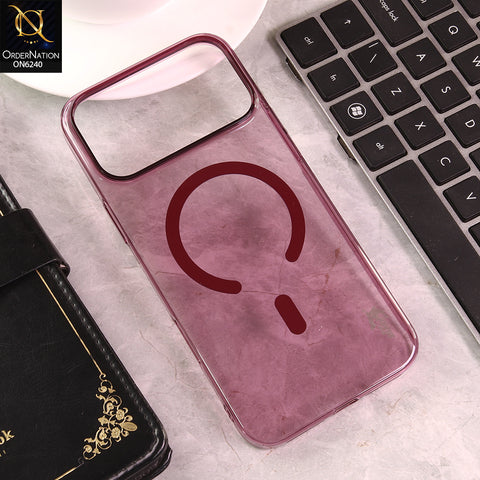iPhone 17 Pro Max Cover - Maroon - Blue Shark New Premium Protective Case