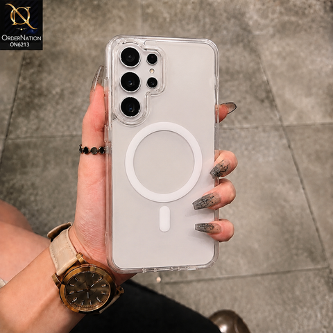 Samsung Galaxy S25 Ultra Cover - Transparent - Premium HENKS Clear Protective Phone Case with Raised Camera Protection, Shockproof Bumper & Wireless Charging Support
