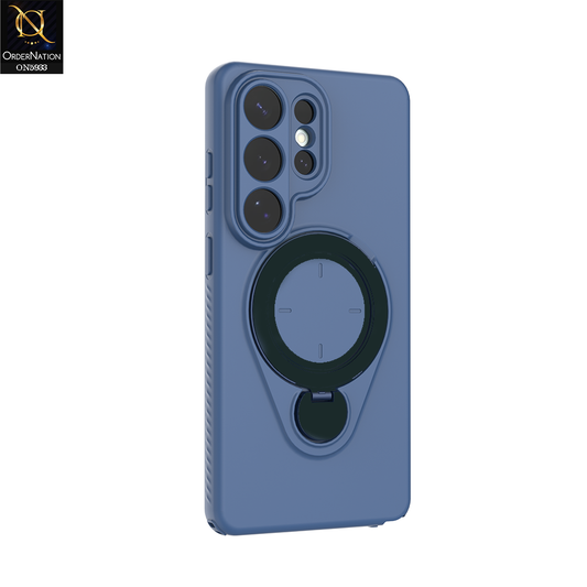 Samsung Galaxy S26 Ultra Cover - Blue - MagSafe Compatible Case with Foldable Kickstand